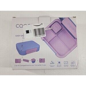 Caperci Kids Bento Lunch Box Holds 5.5 Cups Removable Compartment Divider